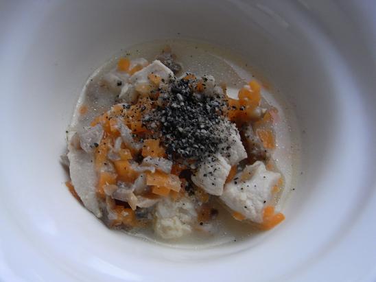 チキン豆乳スープ